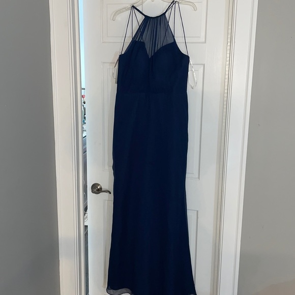 Bari Jay Dresses & Skirts - NWT Bari Jay Size 16 Navy formal prom bridesmaid halter dress
